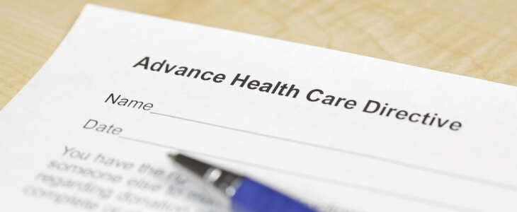 Advanced Health Care Directive form