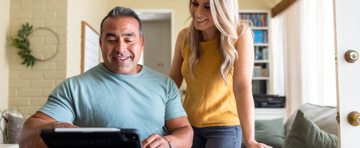 Couple discussing estate taxes