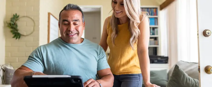 Couple discussing estate taxes